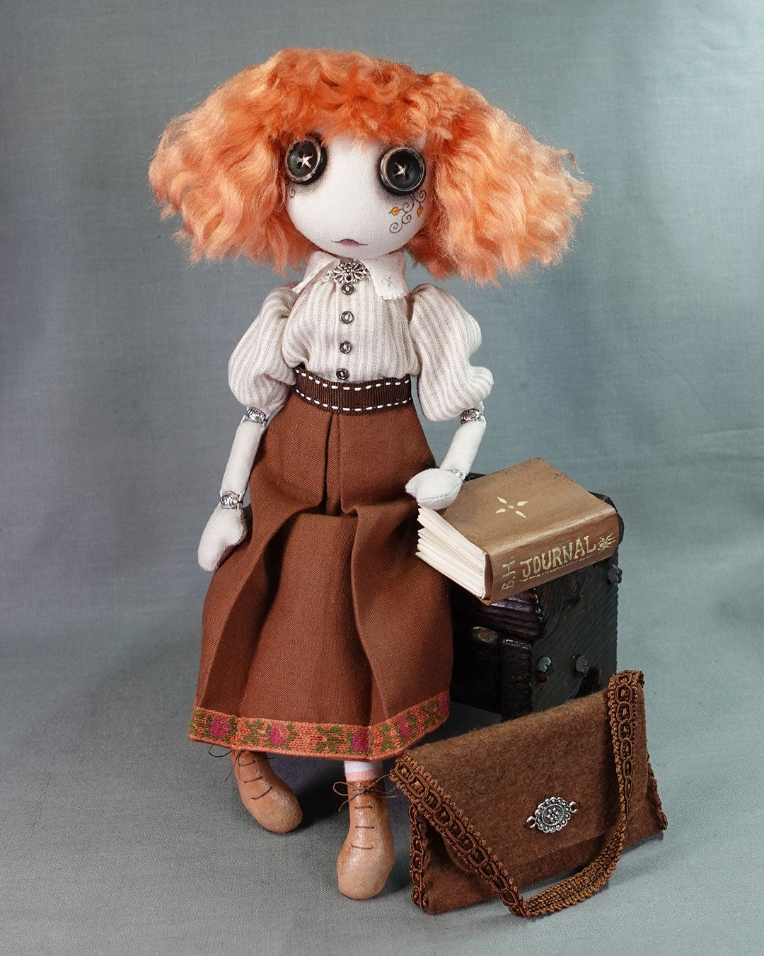 Beatrice Happenstance - Original Textile Art Doll