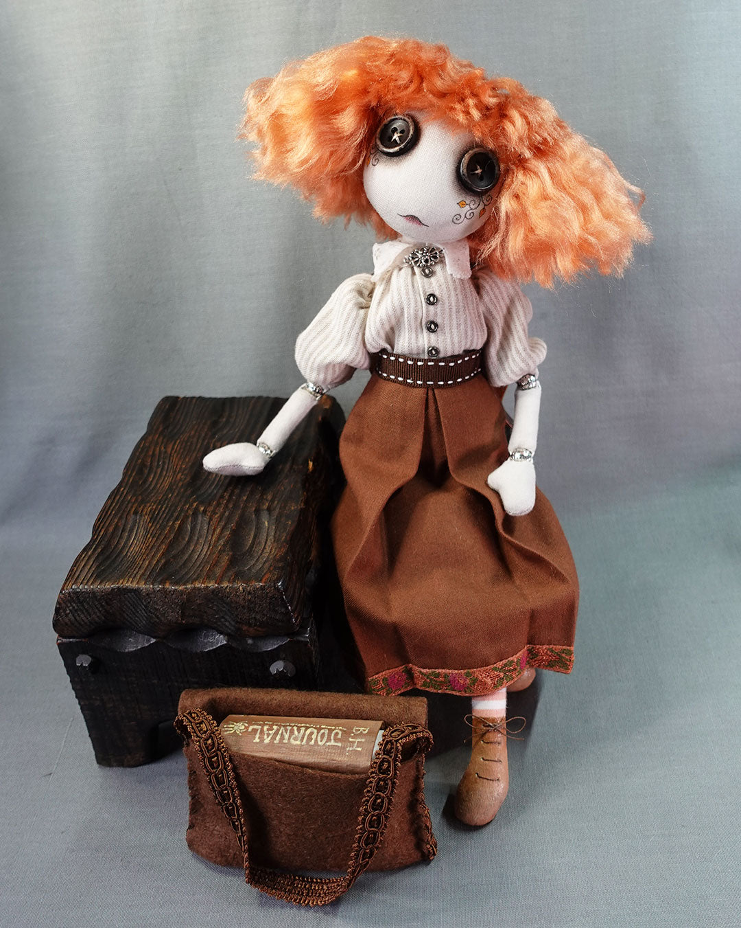 Beatrice Happenstance - Original Textile Art Doll