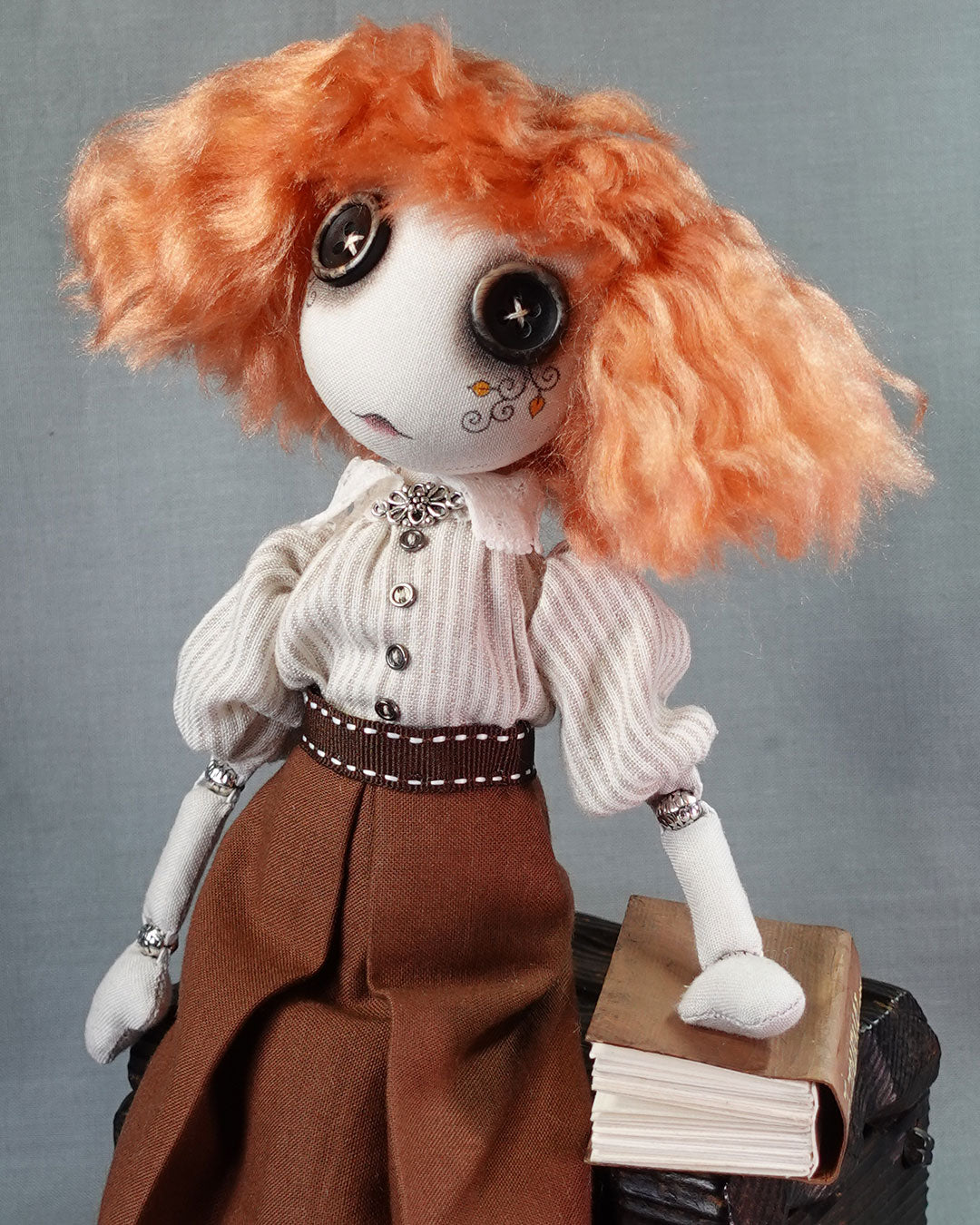 Beatrice Happenstance - Original Textile Art Doll
