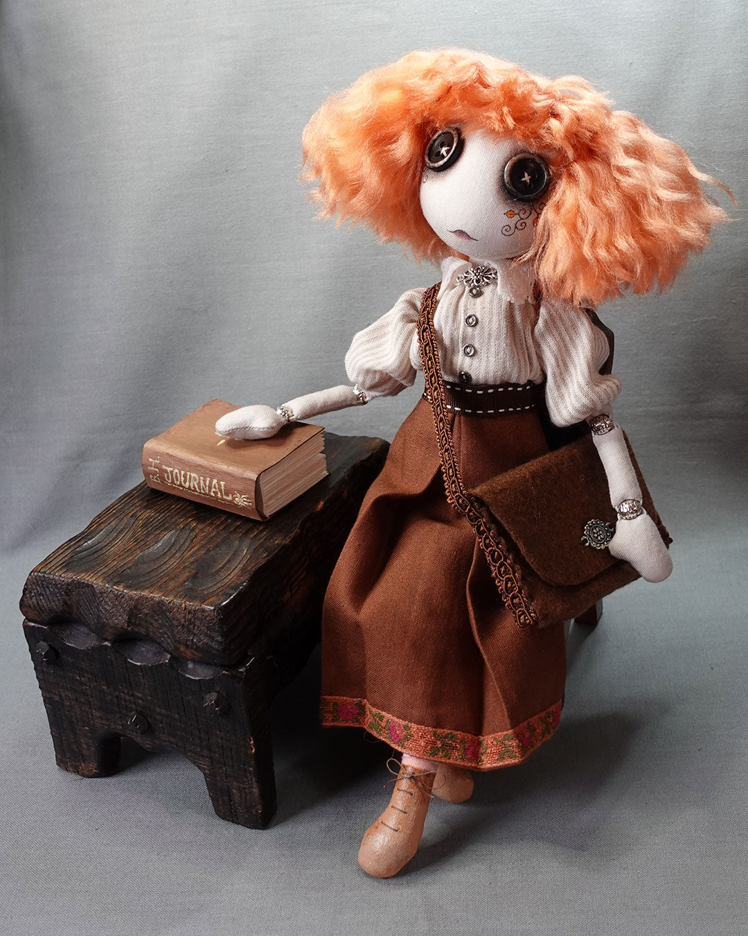Beatrice Happenstance - Original Textile Art Doll