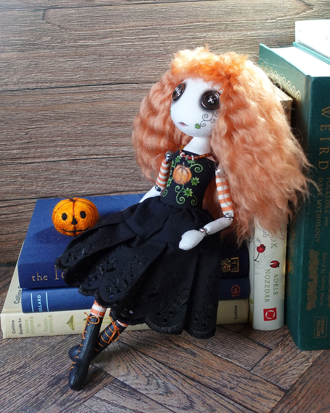Emily Lanternfire - Original Textile Art Doll