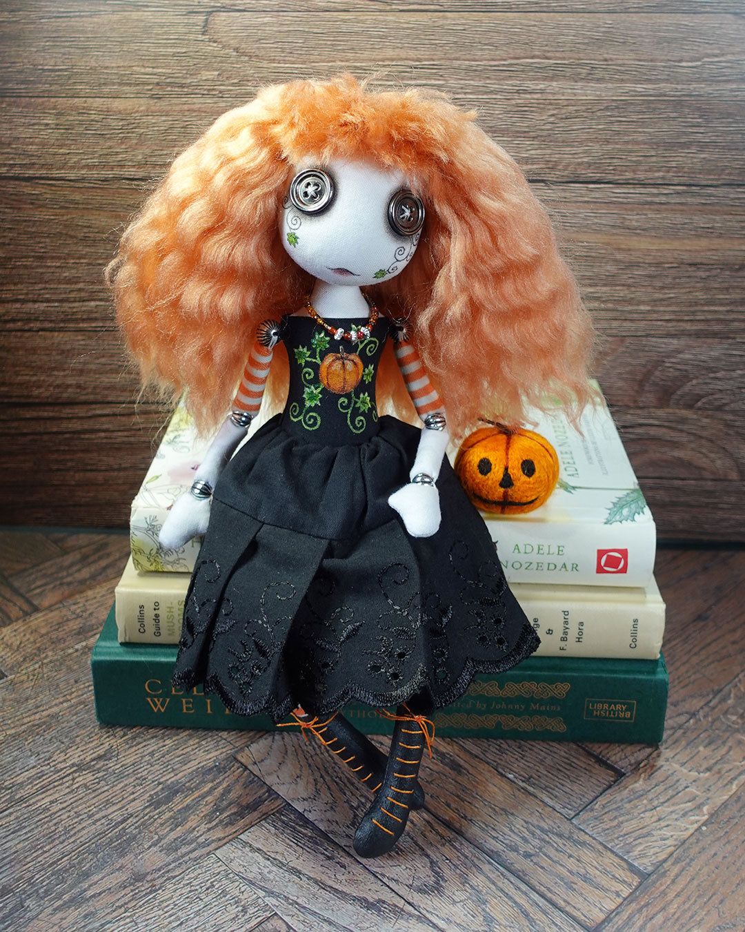 Emily Lanternfire - Original Textile Art Doll