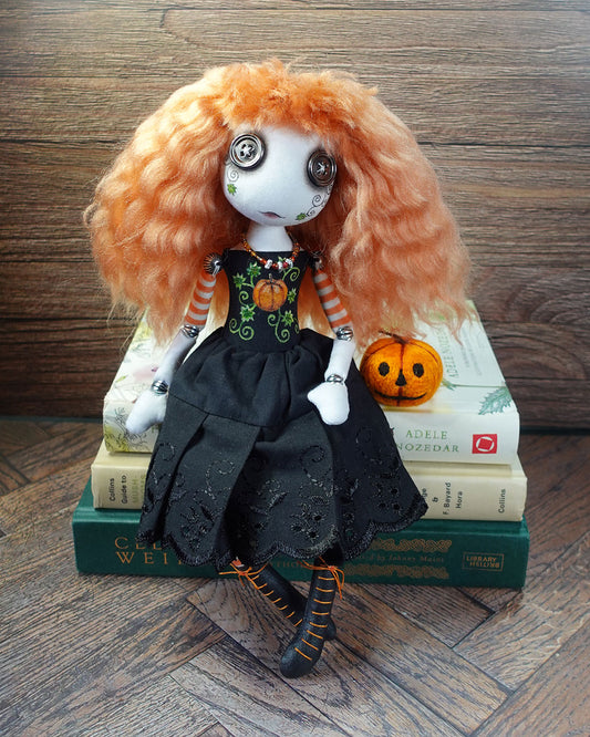 Emily Lanternfire - Original Textile Art Doll