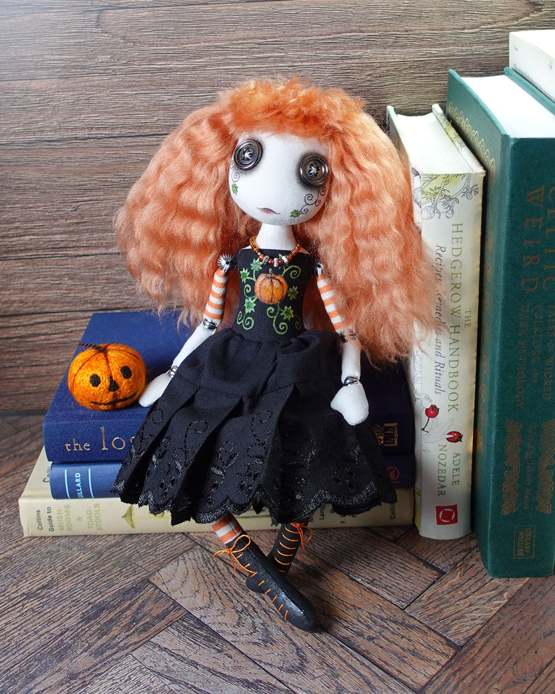 Emily Lanternfire - Original Textile Art Doll