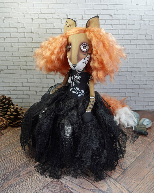 Marigold Inkwell - Original Textile Art Doll