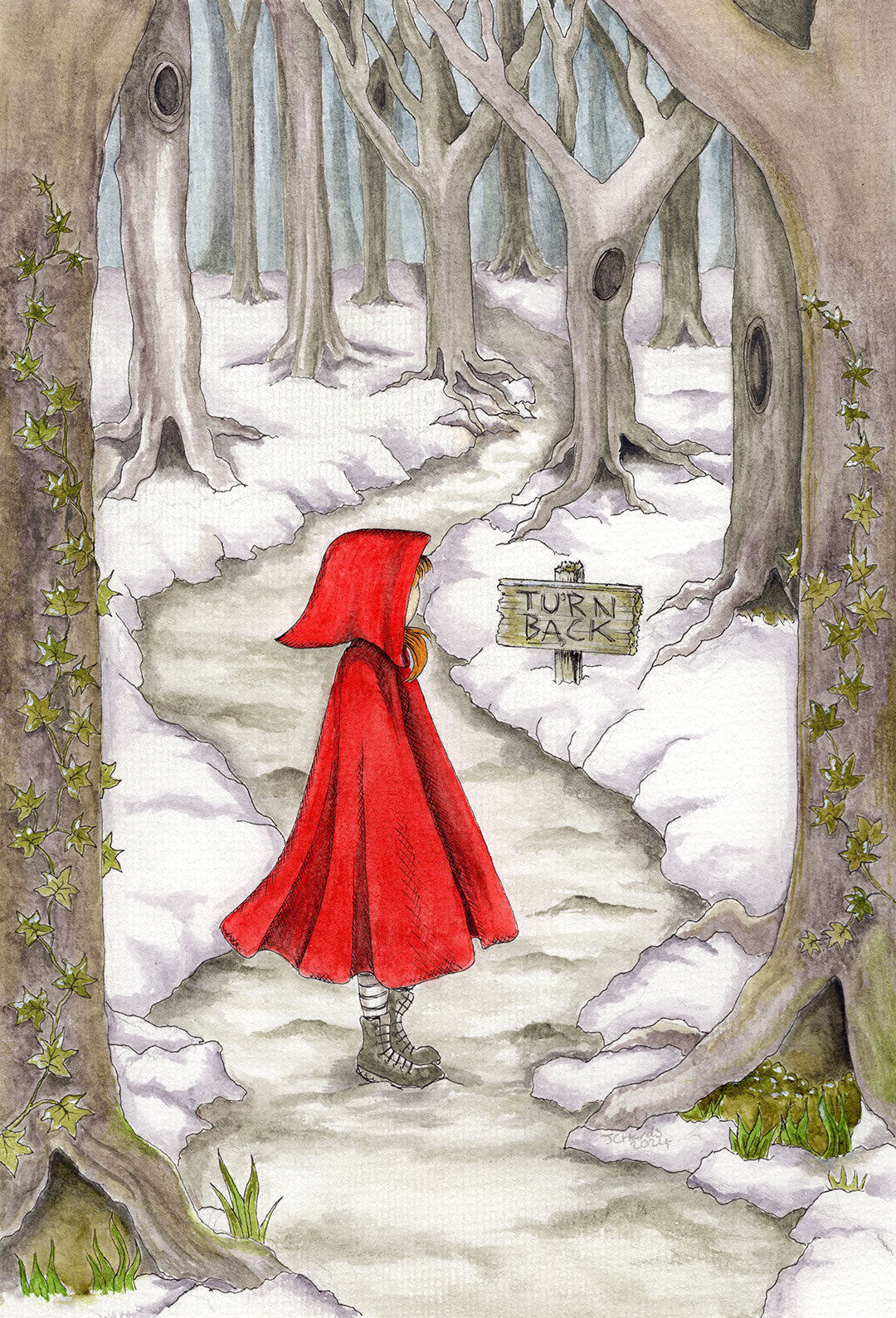 Turn Back? - Original illustration by Jo Hards