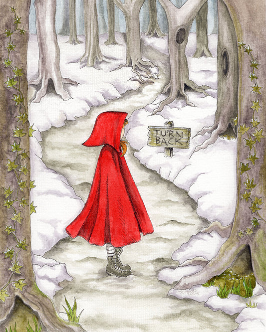 Turn Back? - Original illustration by Jo Hards