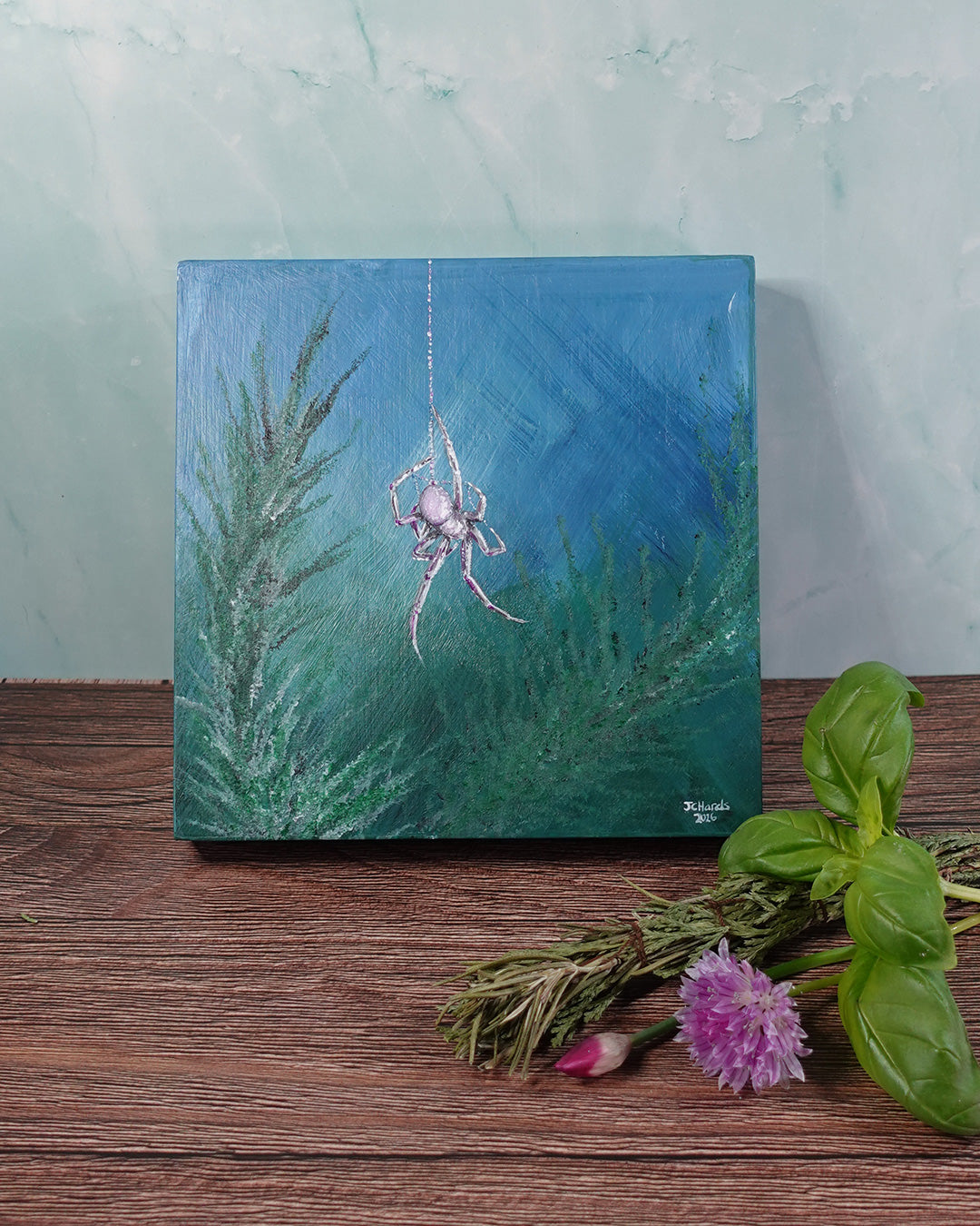A New Web - Original Painting by Jo Hards