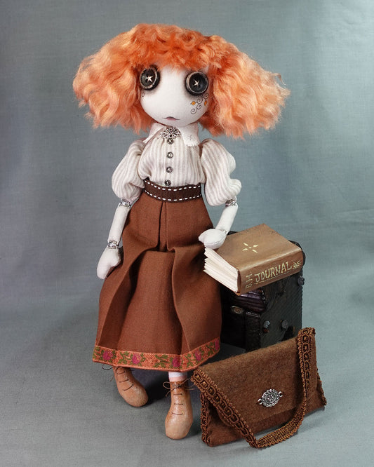 Beatrice Happenstance - Original Textile Art Doll