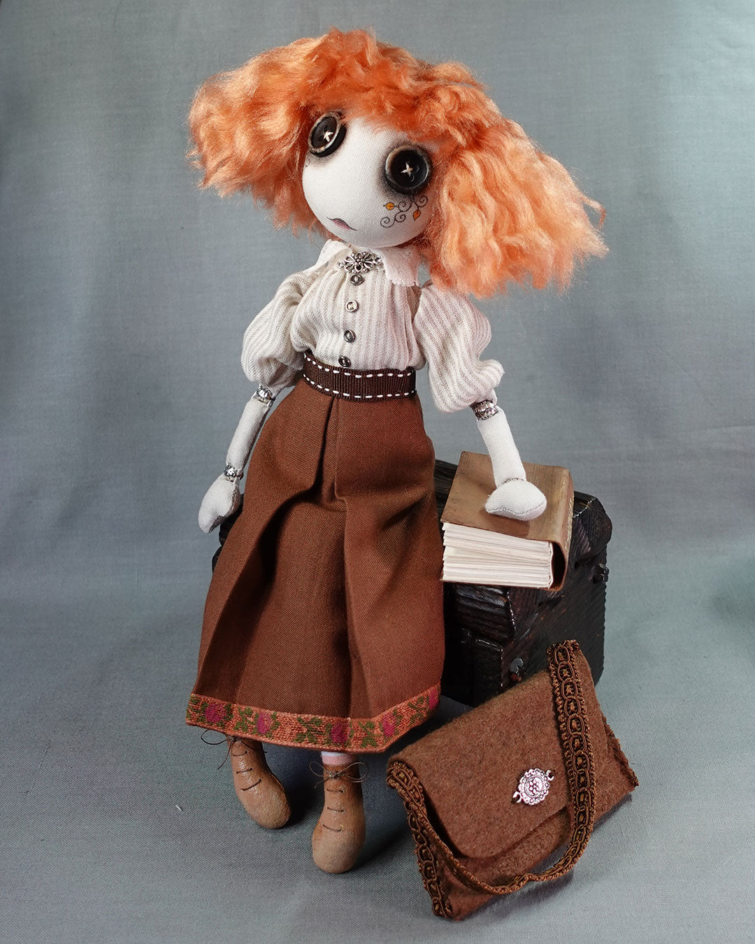 Beatrice Happenstance - Original Textile Art Doll