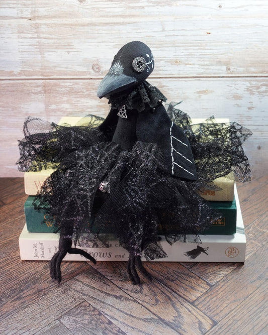 Aisling Corvidae - Original Textile Art Doll