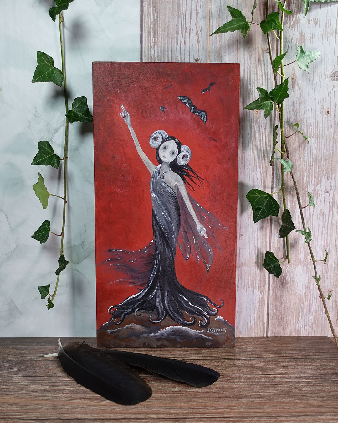 To Stand In The Dark - Original Painting by Jo Hards